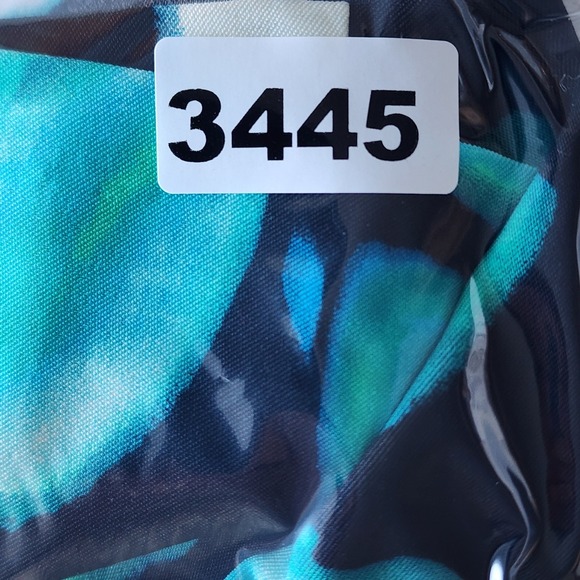 London Times Tea Dress Womens 16 Blue Floral Wedding Cocktail Office Party Work - Picture 15 of 15